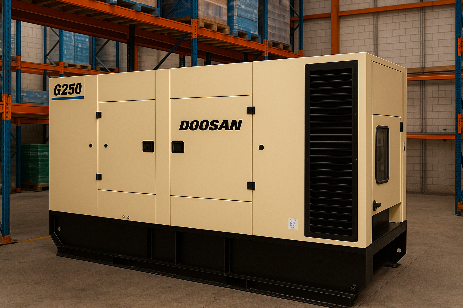 Встановлення генератора на складі